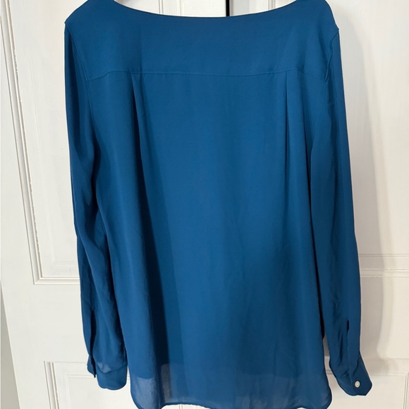LOFT Teal Blue Women's Blouse - Picture 5 of 8